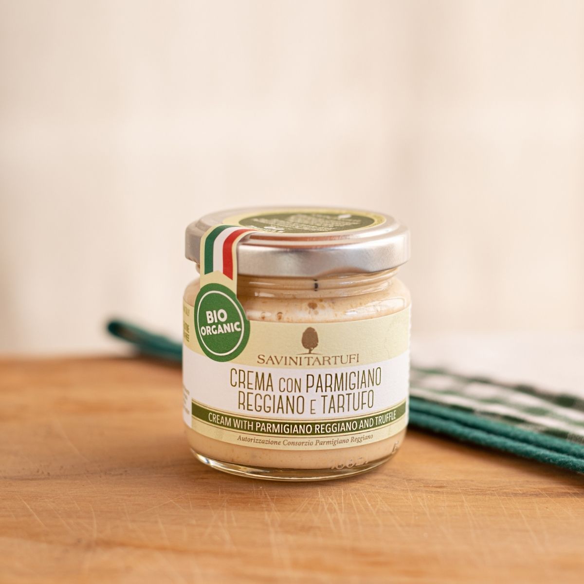 CREMA BIO CON PARMIGIANO REGGIANO E TARTUFO ITALIANO GR.90 - immagine 2
