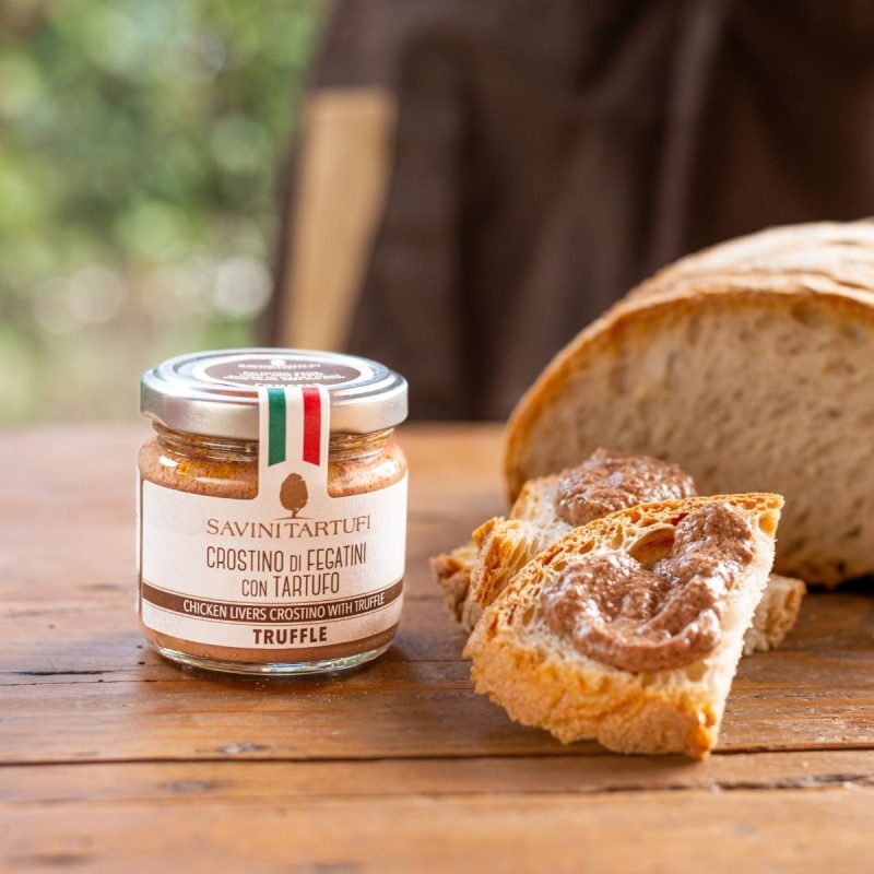 CROSTINO DI FEGATINI CON TARTUFO GR.90