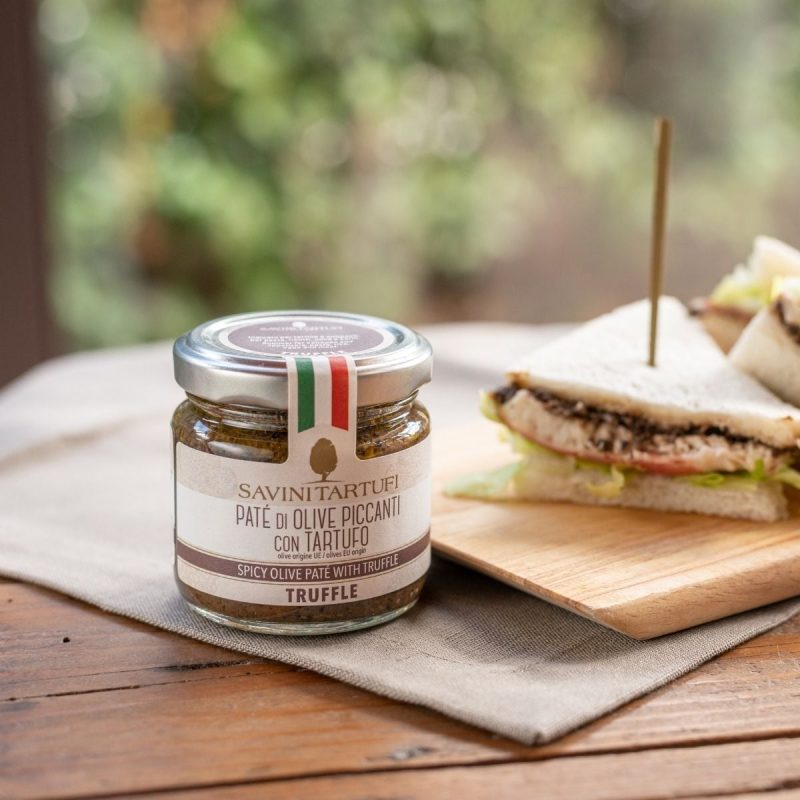 PATE'DI OLIVE PICCANTI CON TARTUFO G.90